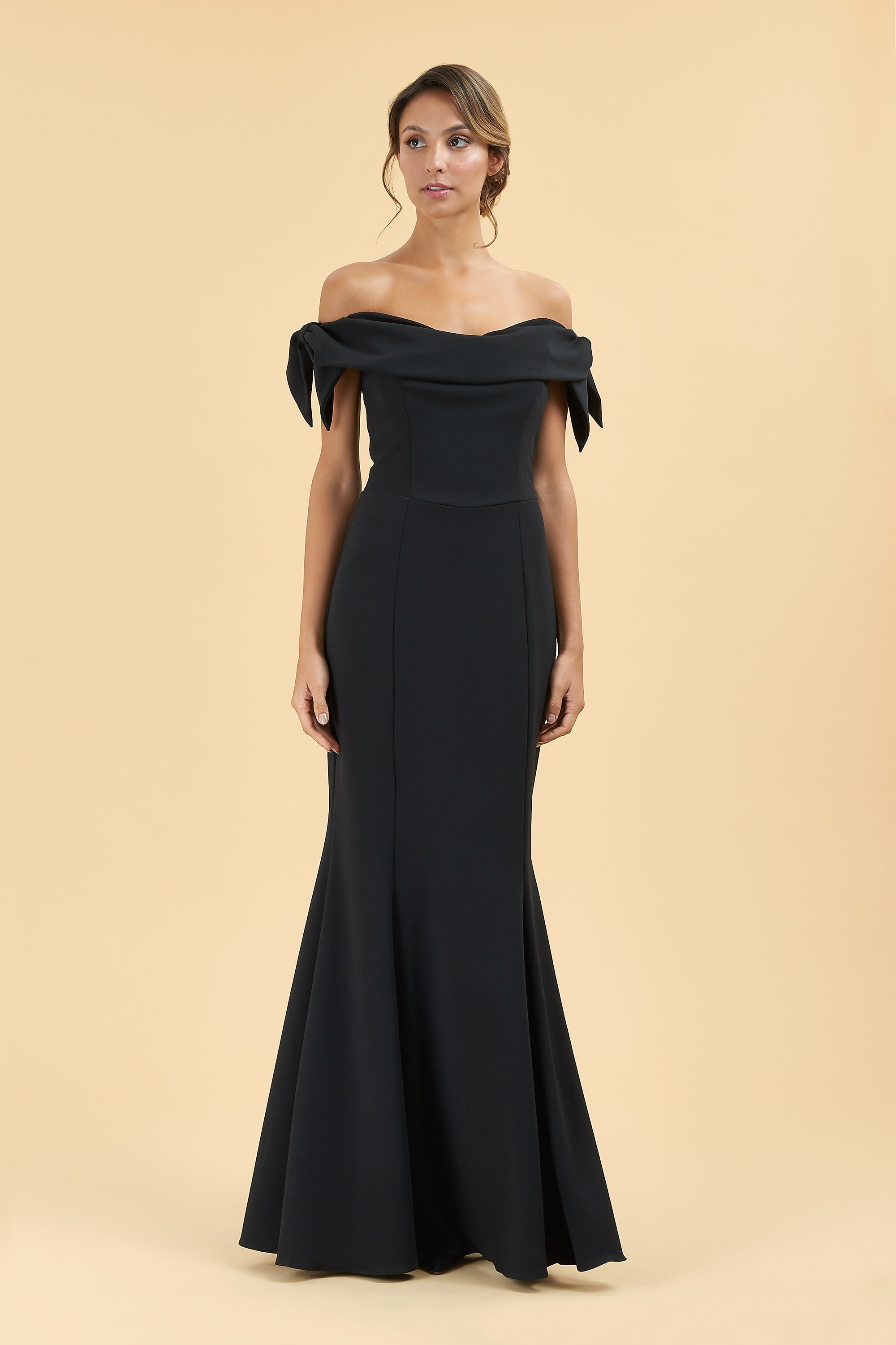 Tilly Off The Shoulder Bow Gown