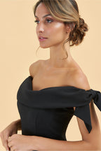 Tilly Off The Shoulder Bow Gown