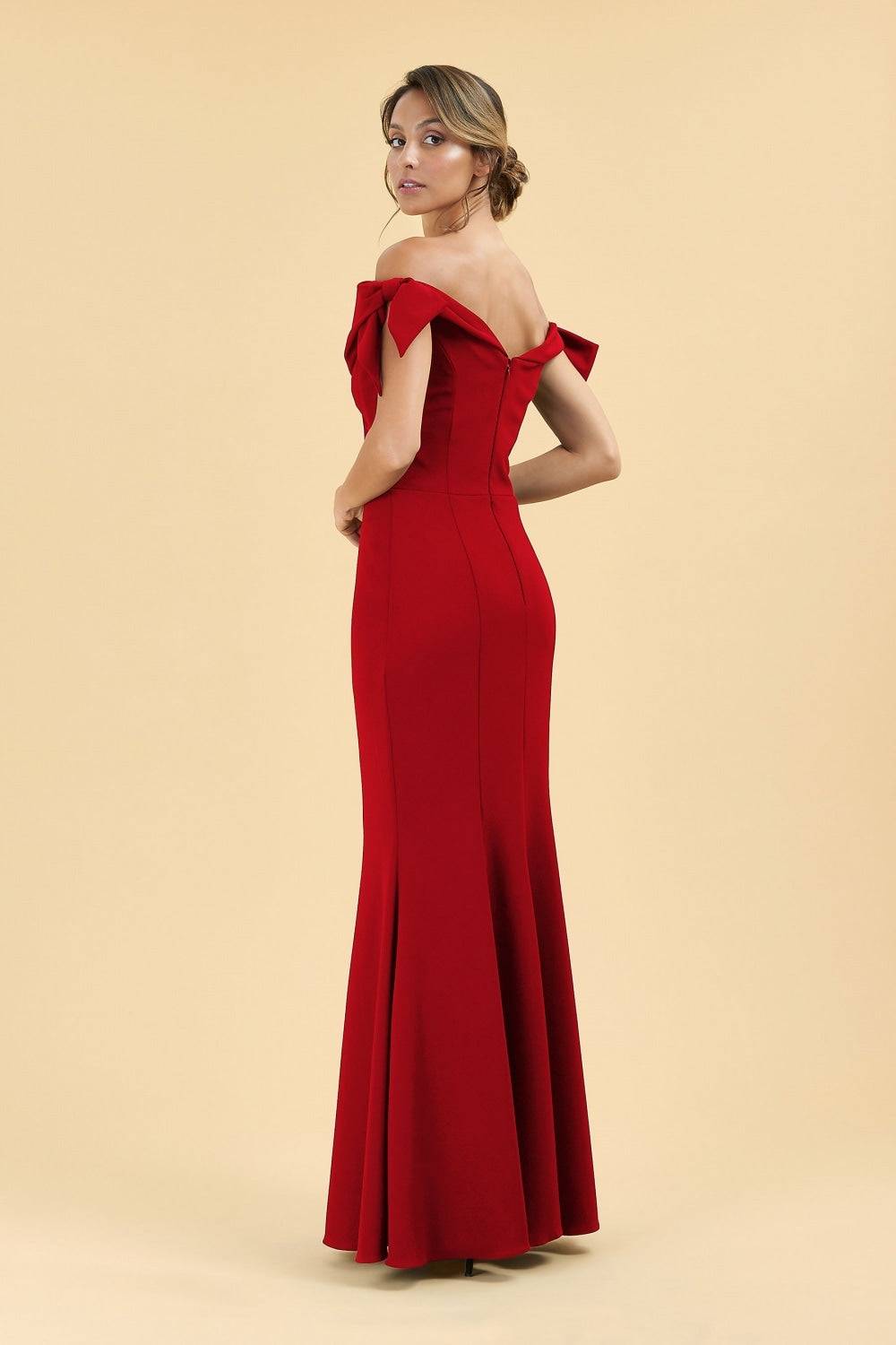 Tilly Off The Shoulder Bow Gown