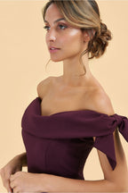 Tilly Off The Shoulder Bow Gown