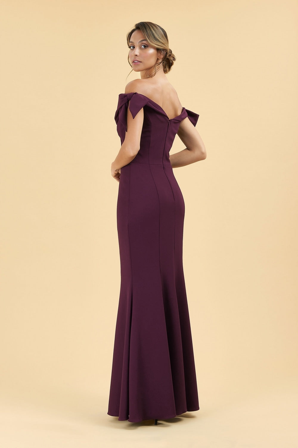 Tilly Off The Shoulder Bow Gown