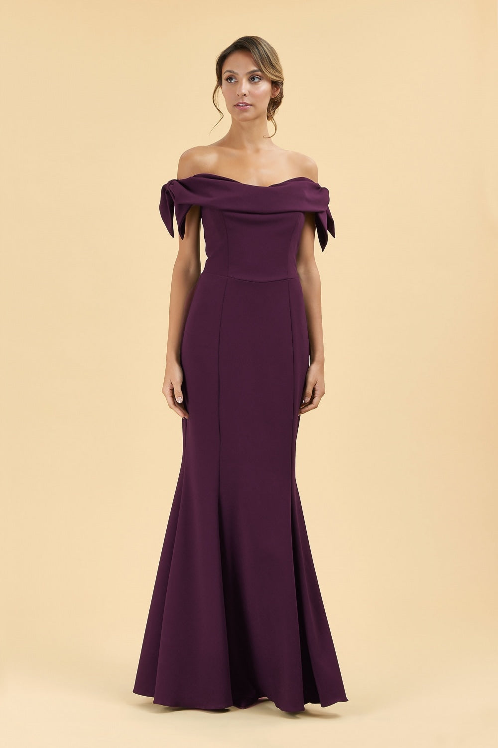 Tilly Off The Shoulder Bow Gown