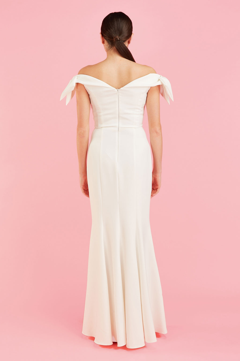 Tilly Off The Shoulder Bow Gown