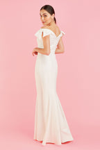 Tilly Off The Shoulder Bow Gown