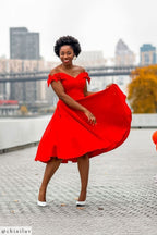 Fatale Bow Midi Dress