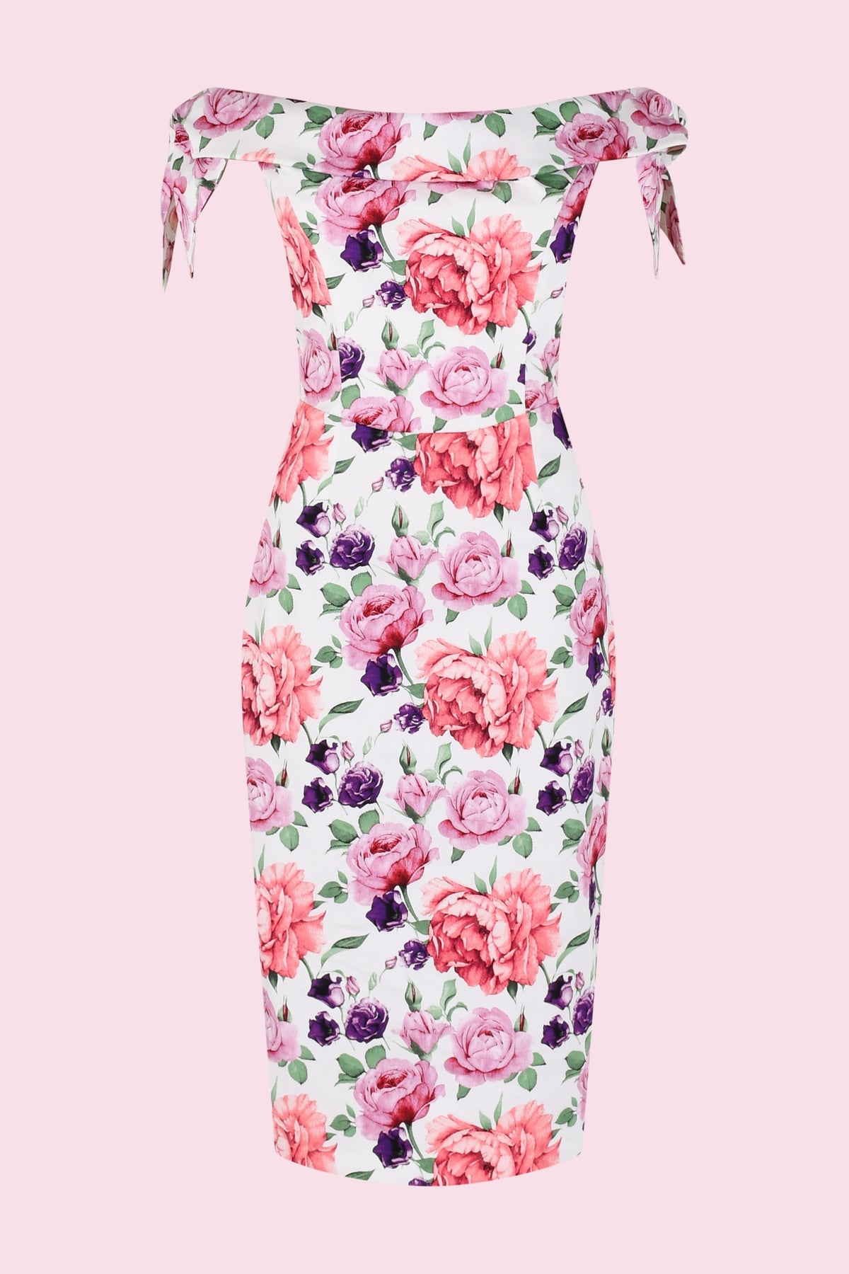 Tilly Montreal Off The Shoulder Bow Pencil Dress