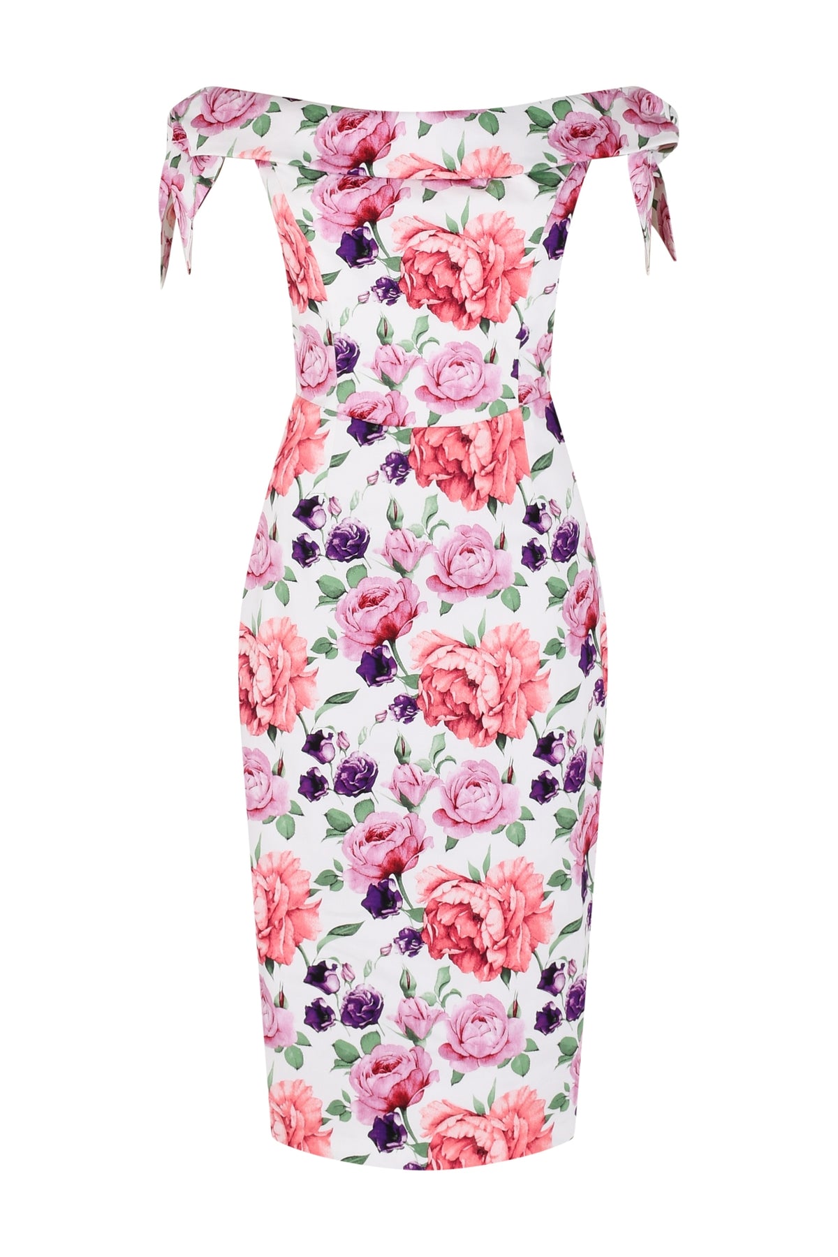 Tilly Montreal Off The Shoulder Bow Pencil Dress