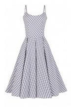 Priscilla Small Gingham Cotton Midi Dress