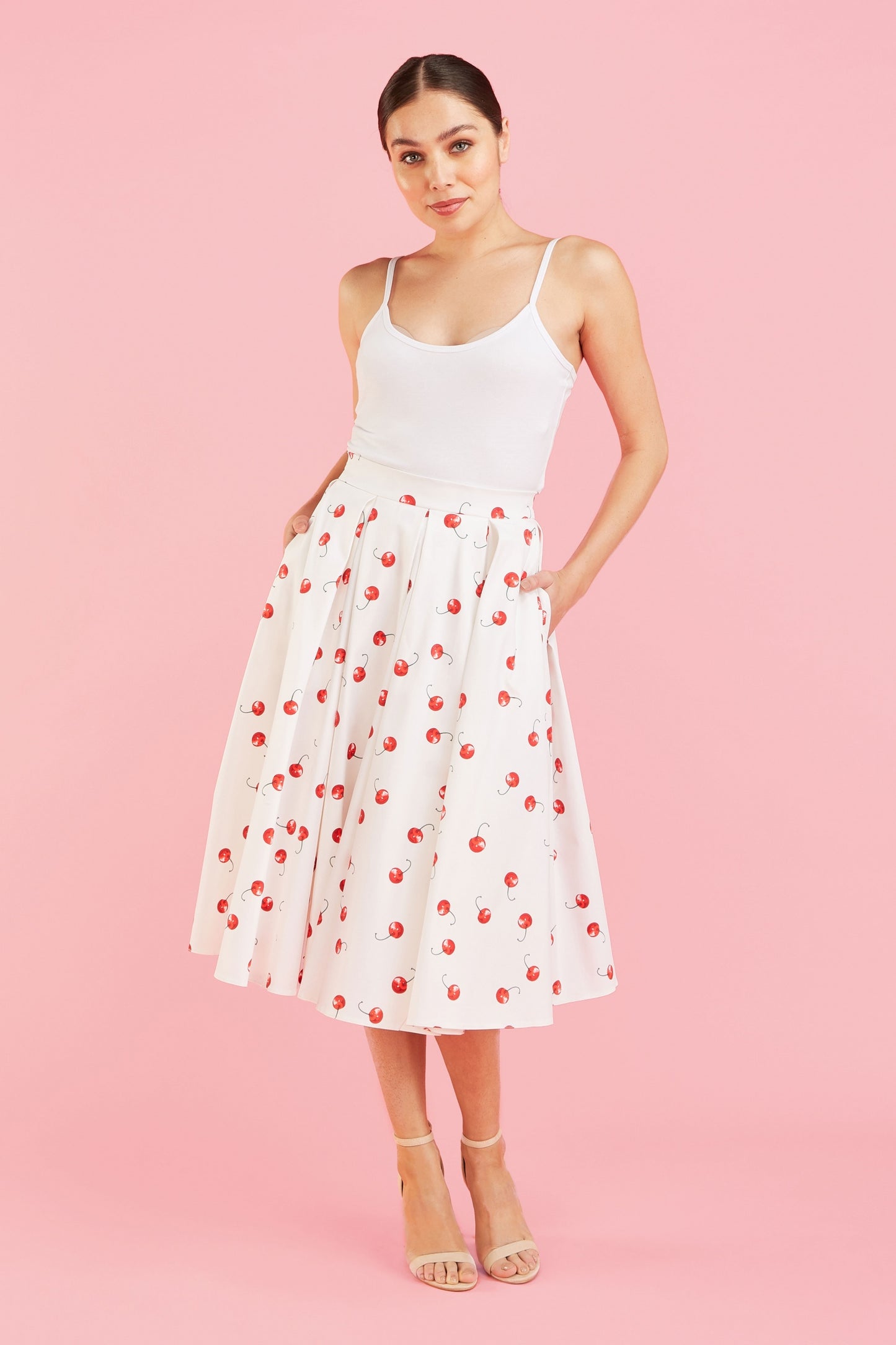 Signature Cherry Midi Skirt