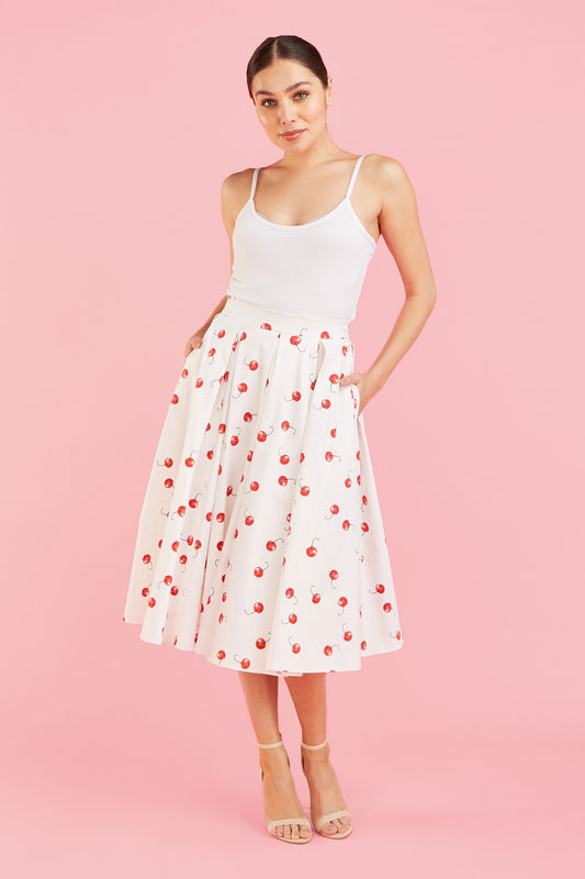 Signature Cherry Midi Skirt