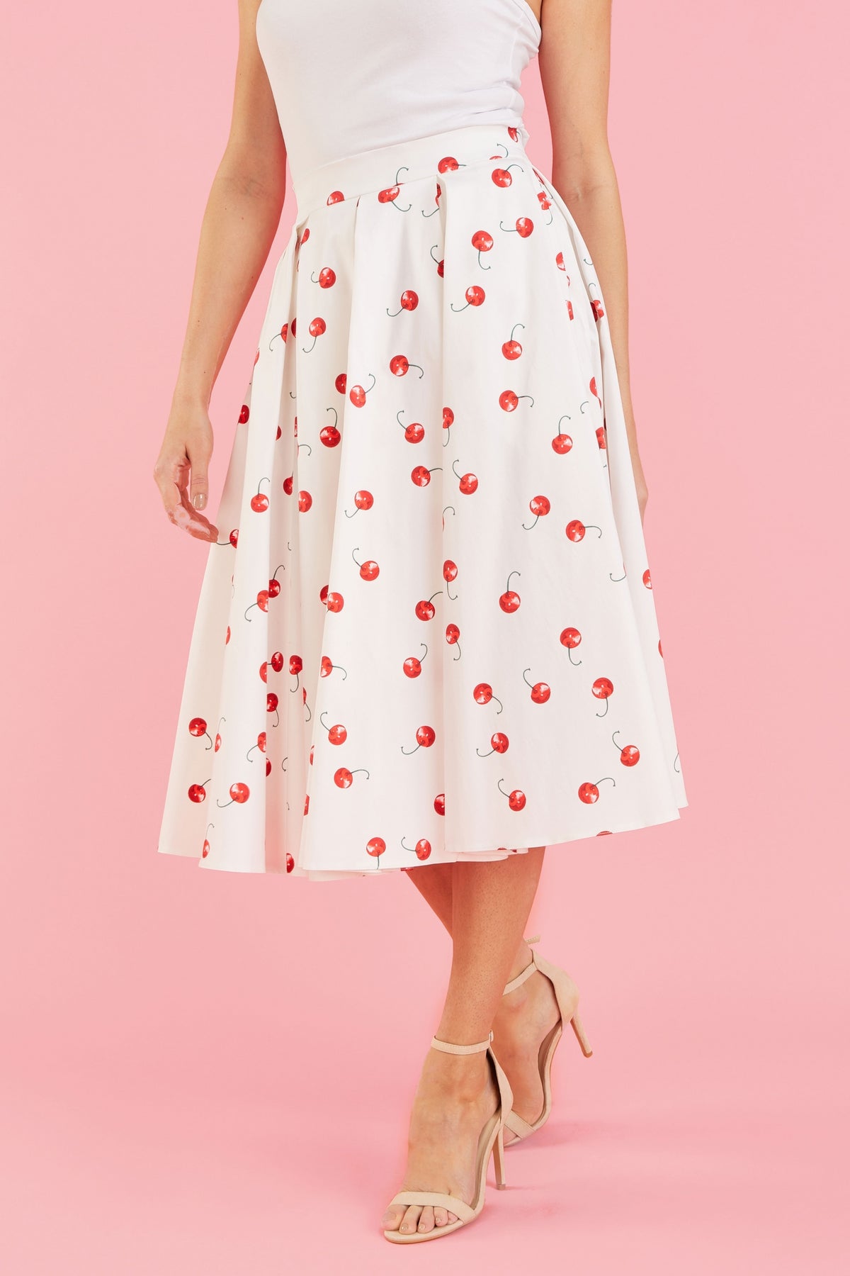 Signature Cherry Midi Skirt