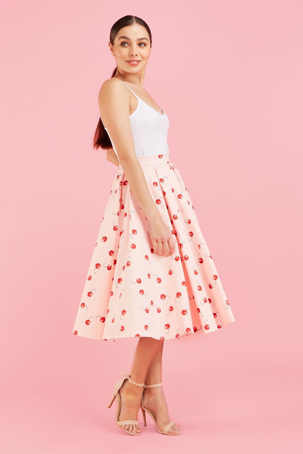 Signature Cherry Midi Skirt
