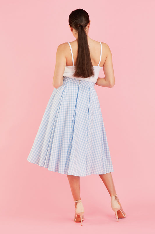 Signature Gingham Midi Skirt