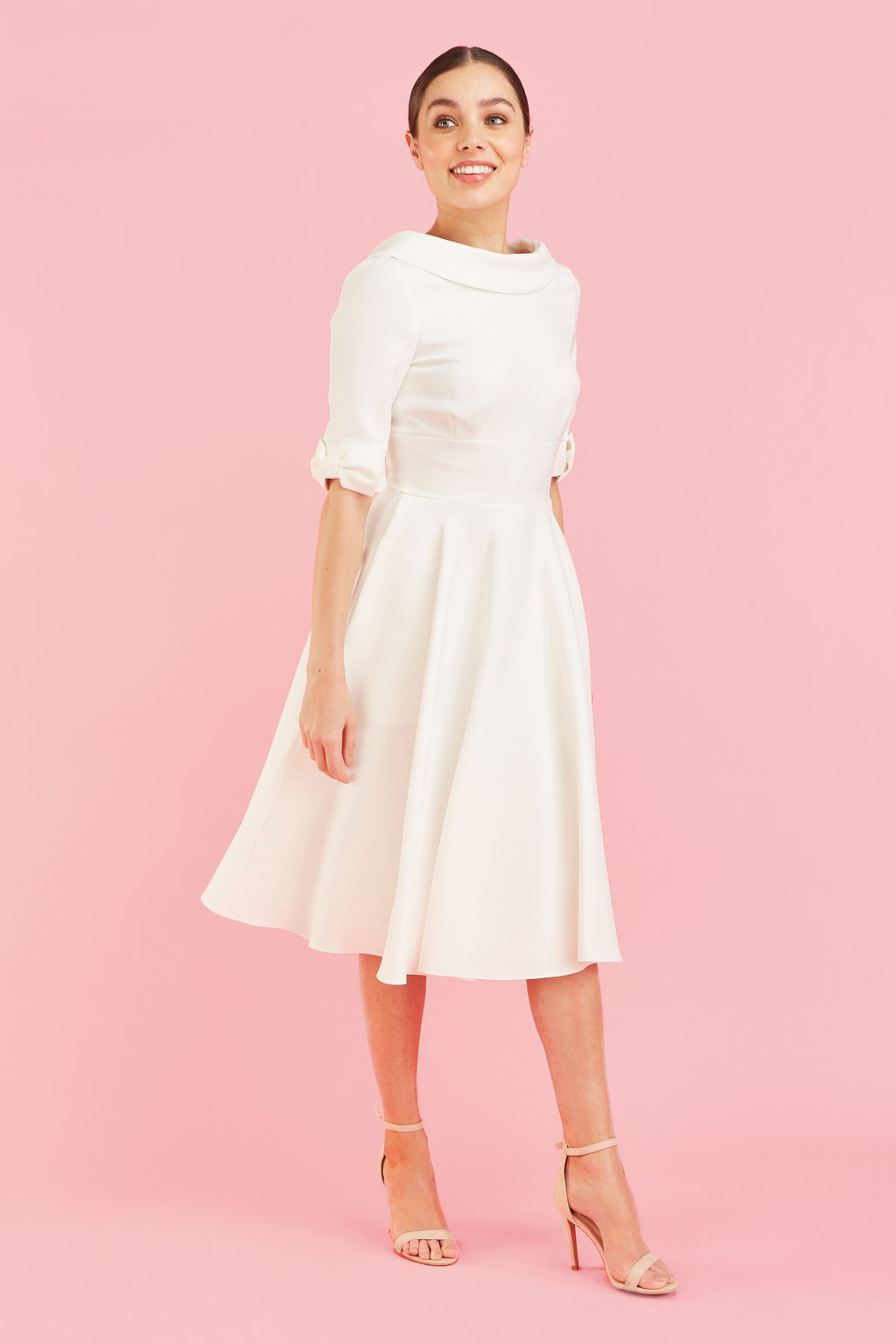 Hollywood Mid Sleeve Swing Dress