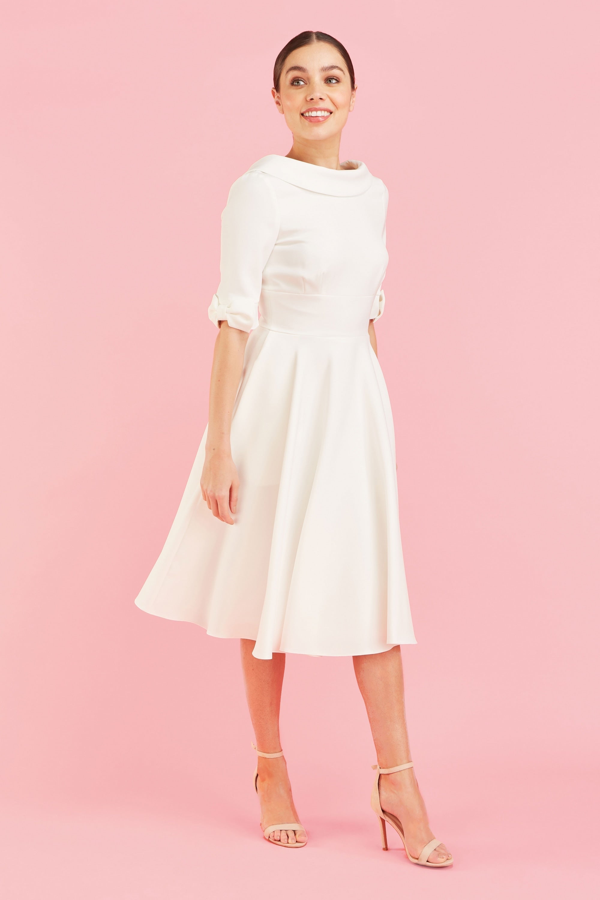 Hollywood Mid Sleeve Swing Dress