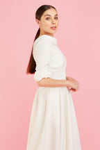 Hollywood Mid Sleeve Swing Dress