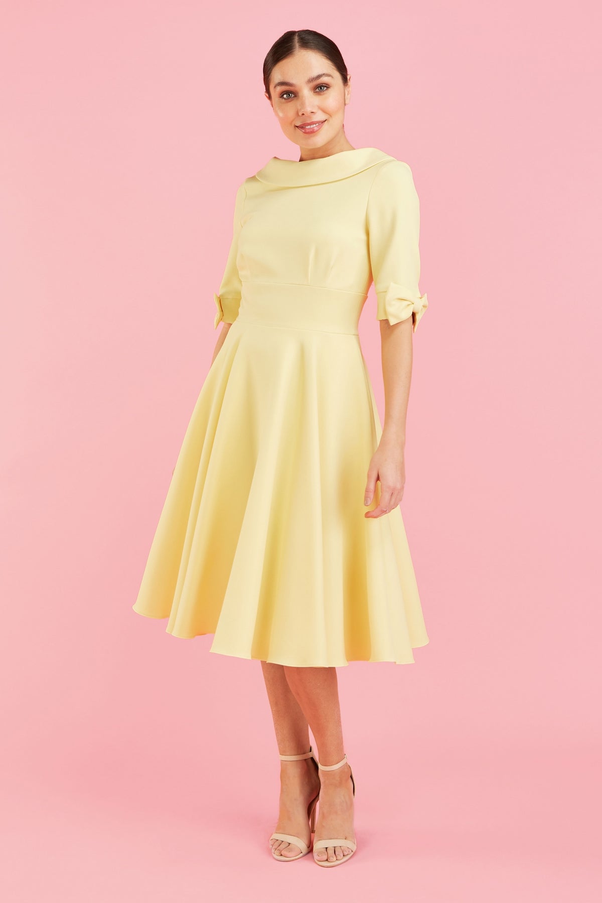 Hollywood Mid Sleeve Swing Dress