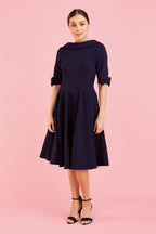 Hollywood Mid Sleeve Swing Dress