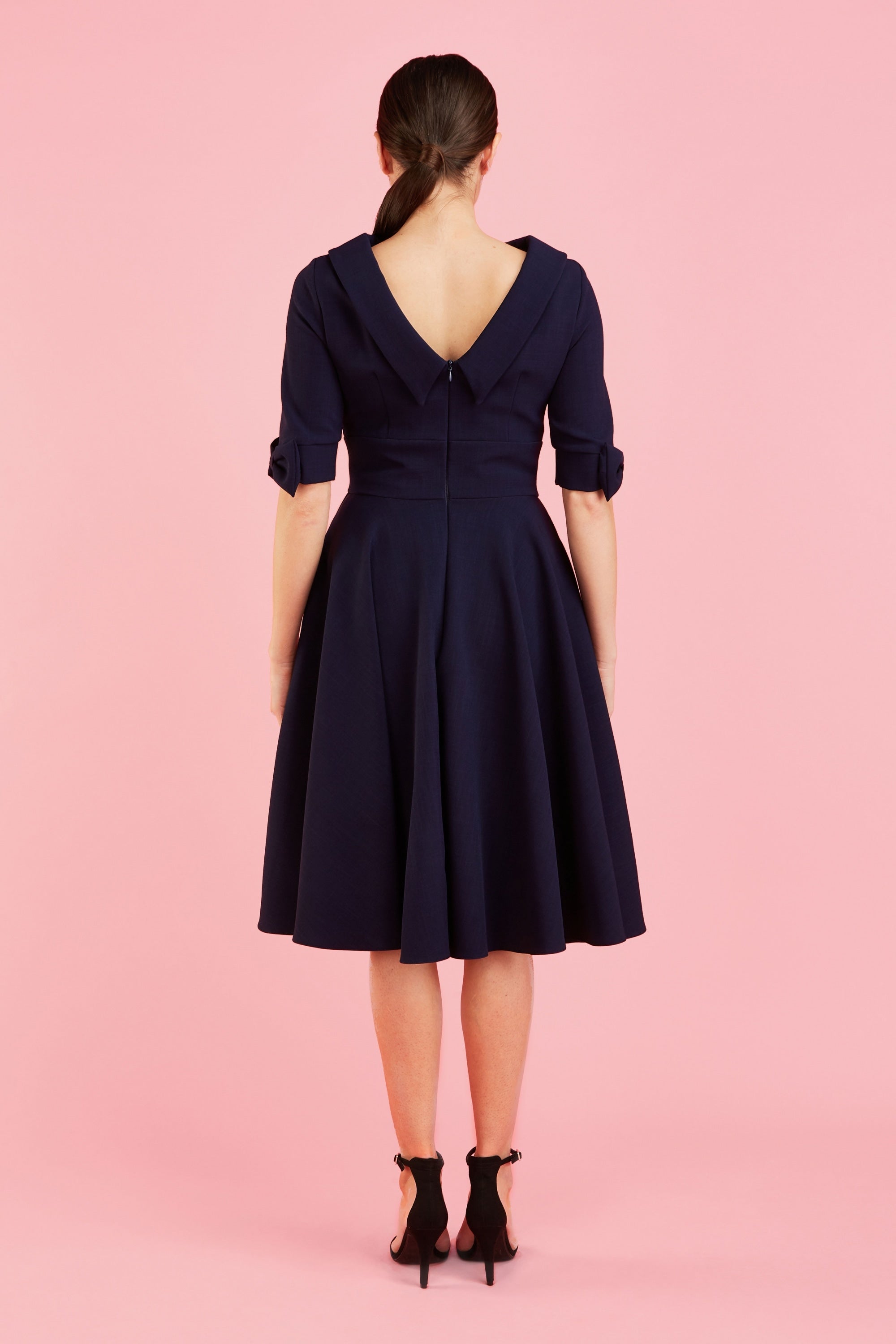 Hollywood Mid Sleeve Swing Dress