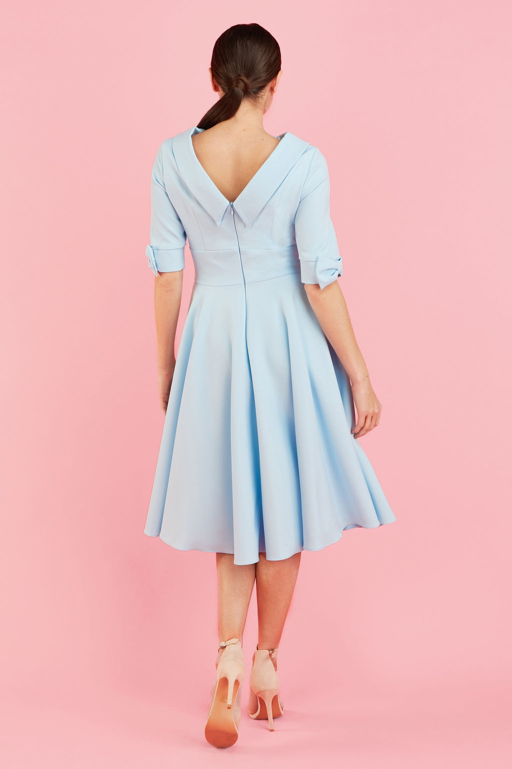 Hollywood Mid Sleeve Swing Dress