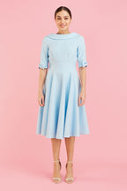 Hollywood Mid Sleeve Swing Dress