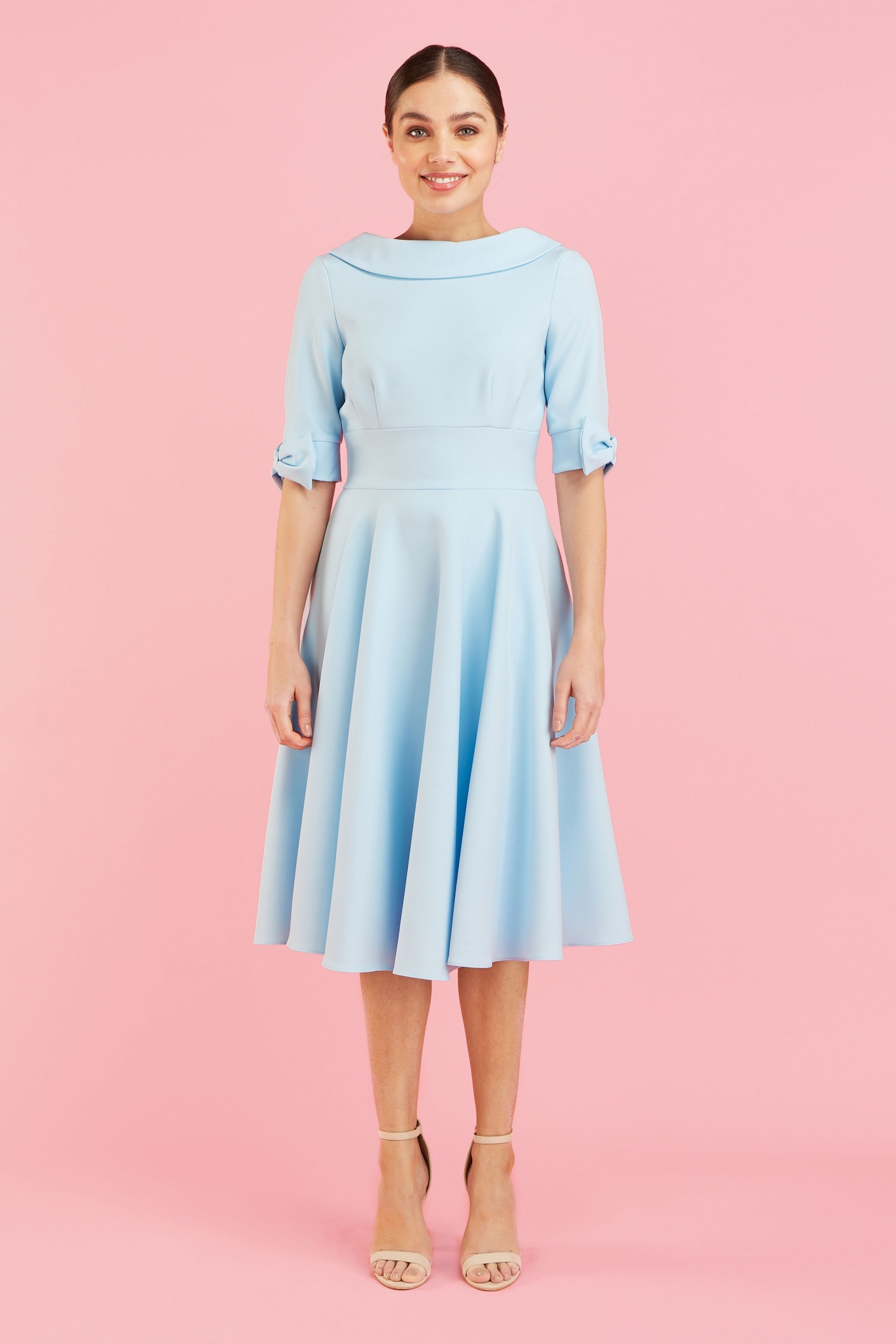 Hollywood Mid Sleeve Swing Dress