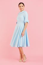 Hollywood Mid Sleeve Swing Dress
