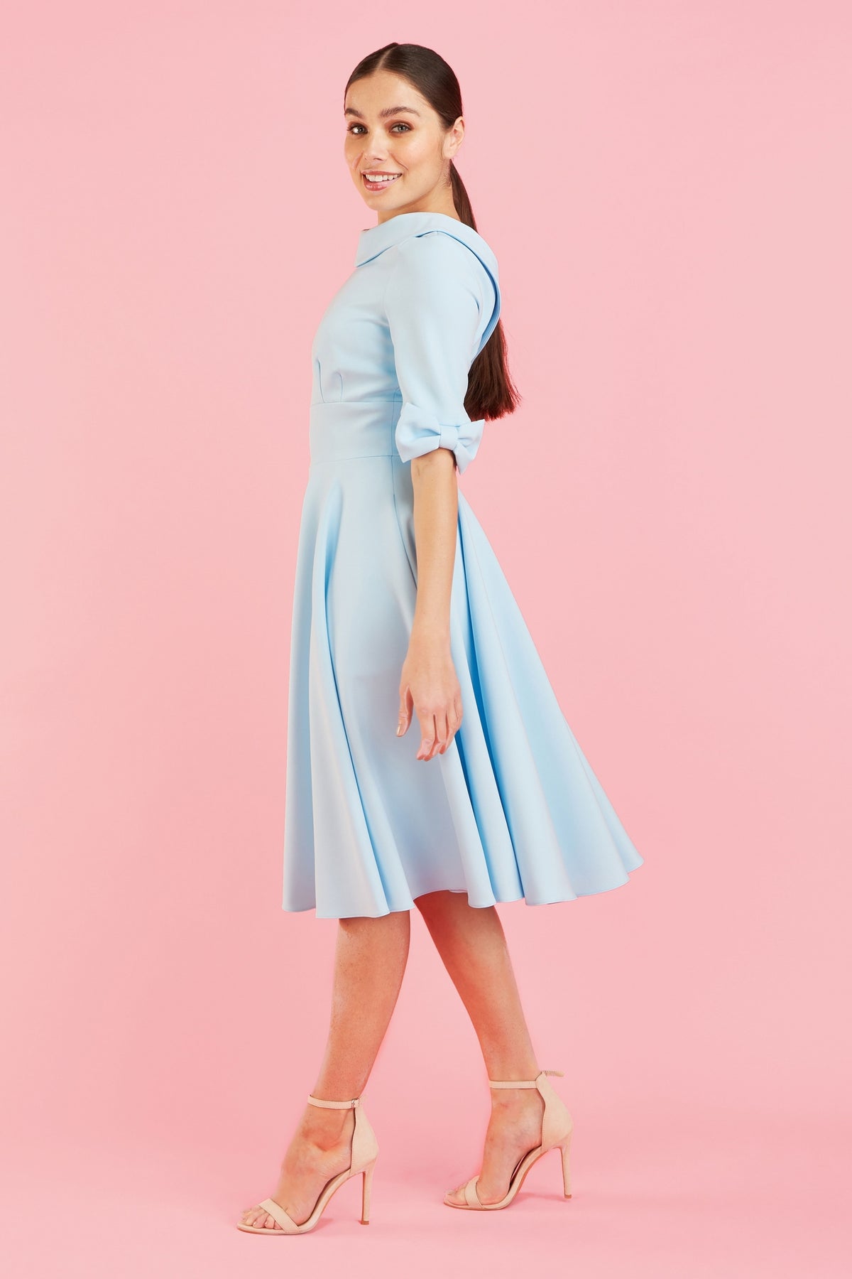 Hollywood Mid Sleeve Swing Dress