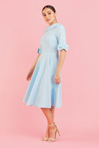 Hollywood Mid Sleeve Swing Dress
