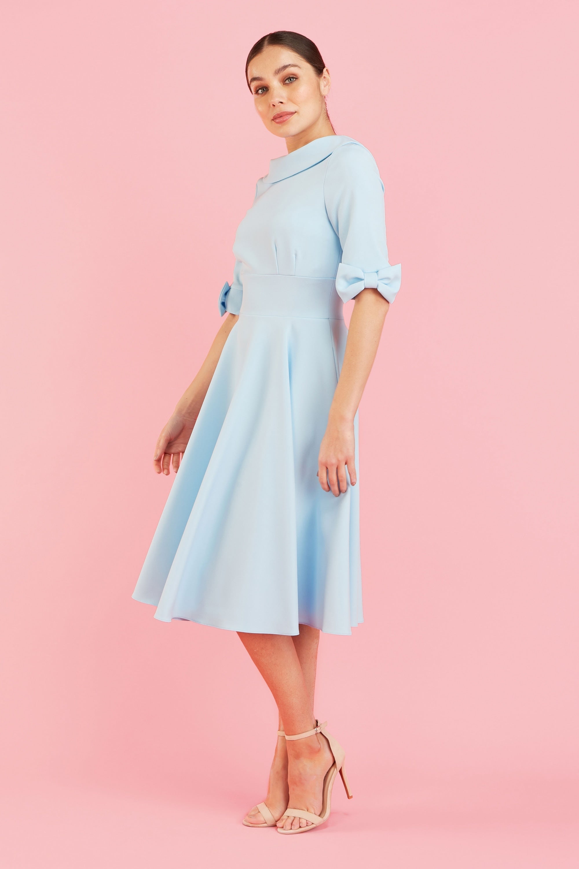 Hollywood Mid Sleeve Swing Dress