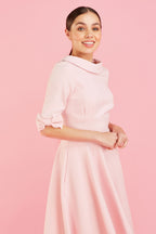 Hollywood Mid Sleeve Swing Dress
