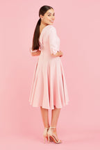 Hollywood Mid Sleeve Swing Dress