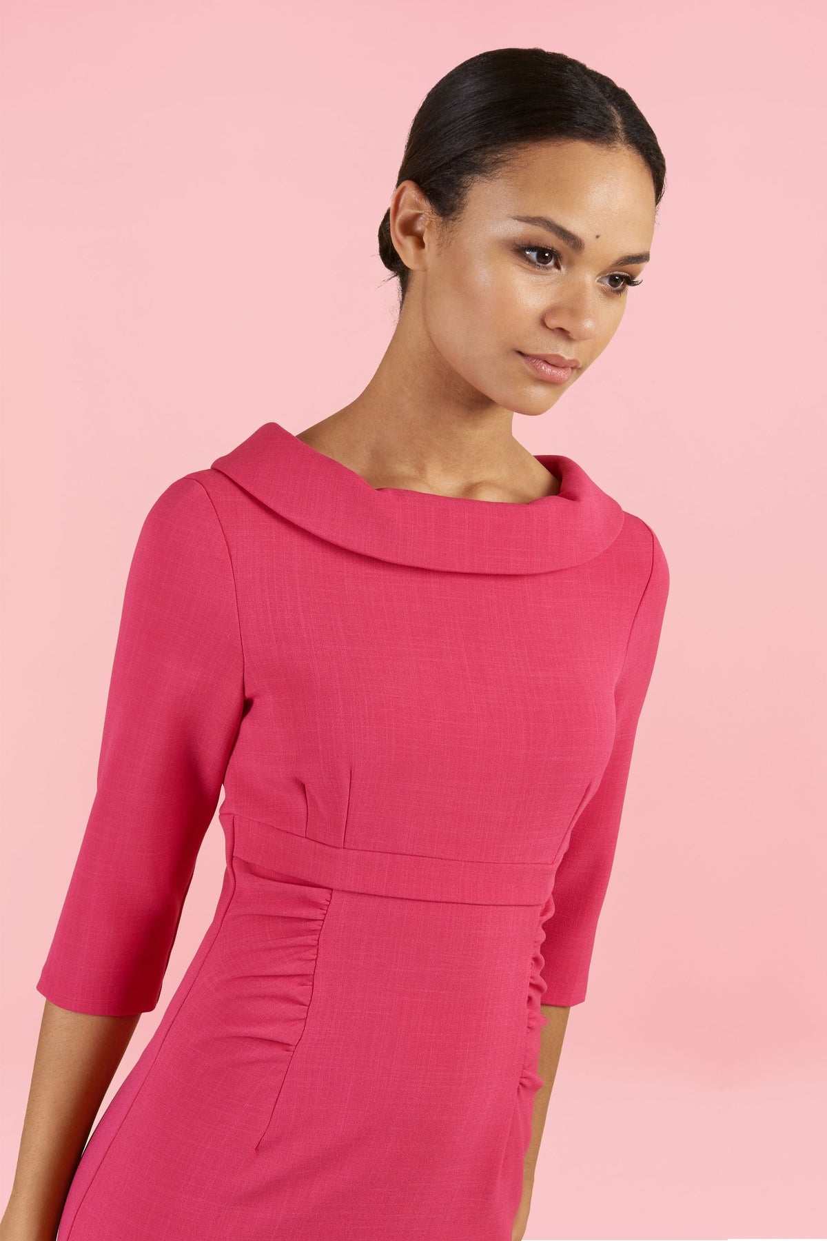Tinsley Roll Collar Pencil Dress