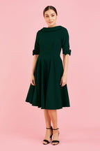 Hollywood Mid Sleeve Swing Dress