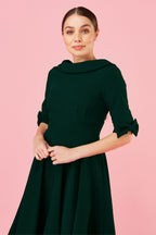 Hollywood Mid Sleeve Swing Dress