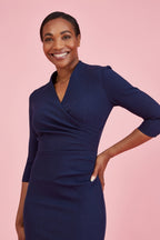 Estelle Faux Wrap Pencil Dress