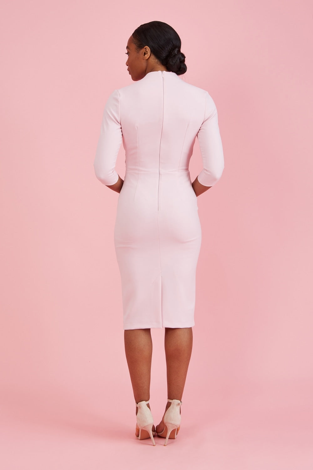 Estelle Faux Wrap Pencil Dress