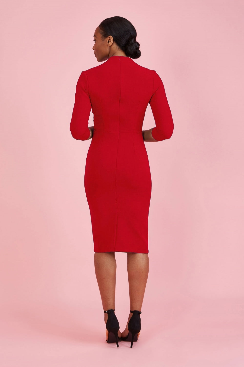 Estelle Faux Wrap Pencil Dress