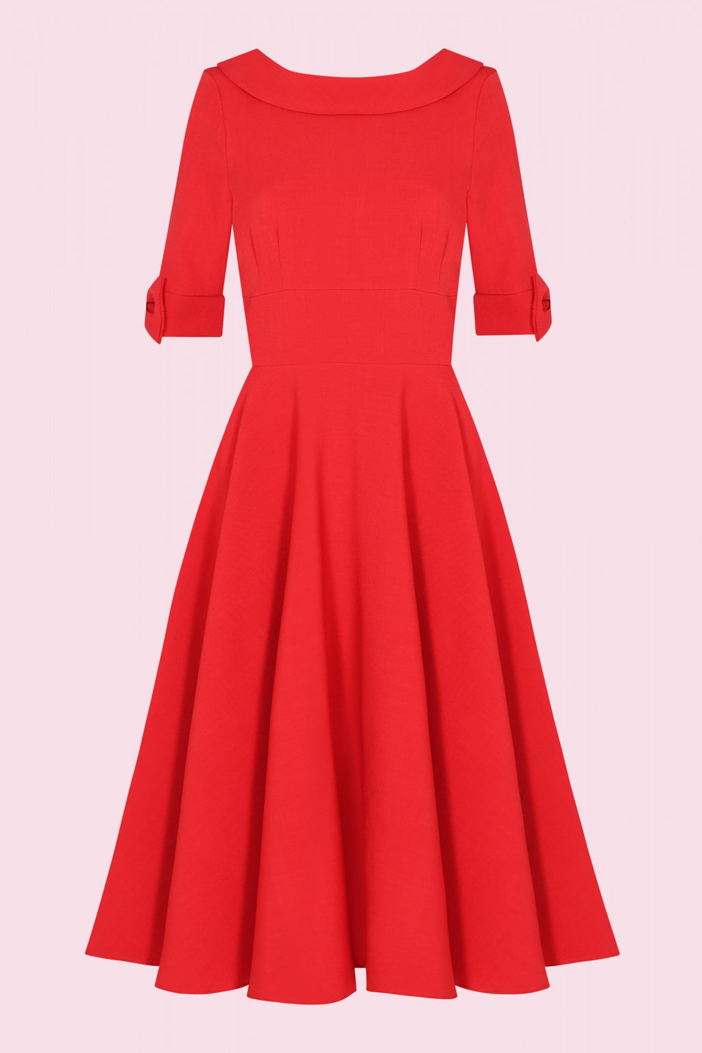 Hollywood Mid Sleeve Swing Dress