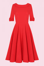 Hollywood Mid Sleeve Swing Dress