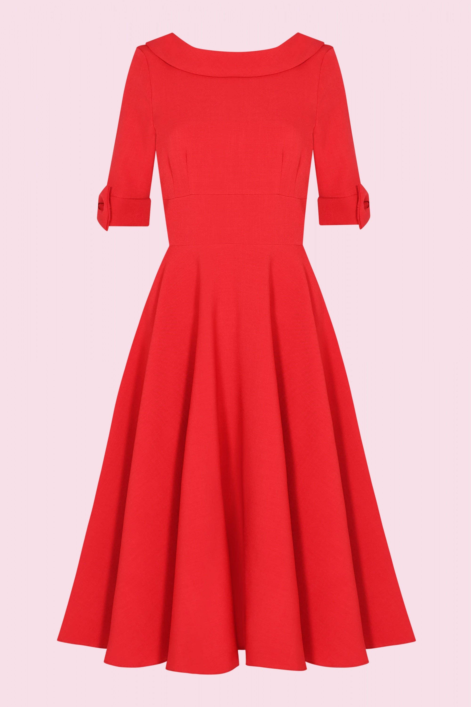 Hollywood Mid Sleeve Swing Dress