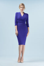 Tegan Wrap Top Pencil Dress