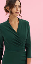 Tegan Wrap Top Pencil Dress