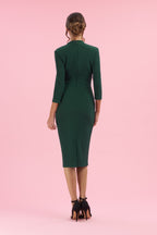 Tegan Wrap Top Pencil Dress