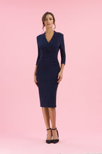 Tegan Wrap Top Pencil Dress