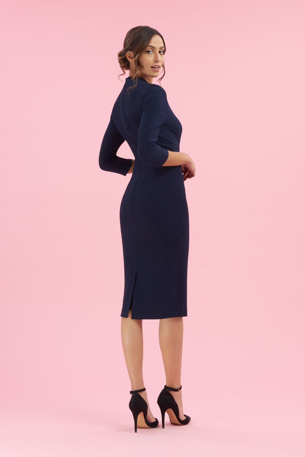 Tegan Wrap Top Pencil Dress