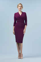 Tegan Wrap Top Pencil Dress