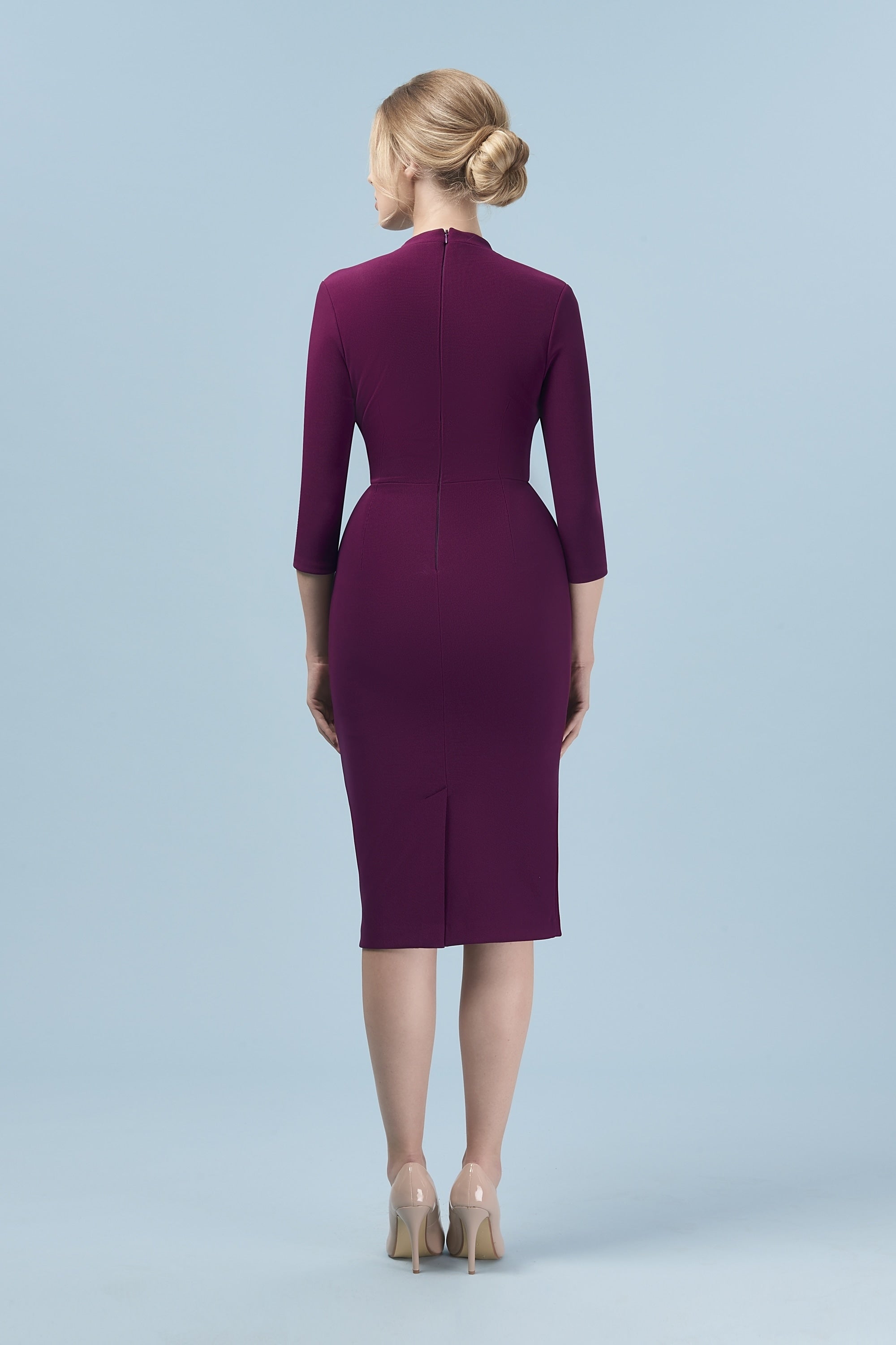 Tegan Wrap Top Pencil Dress