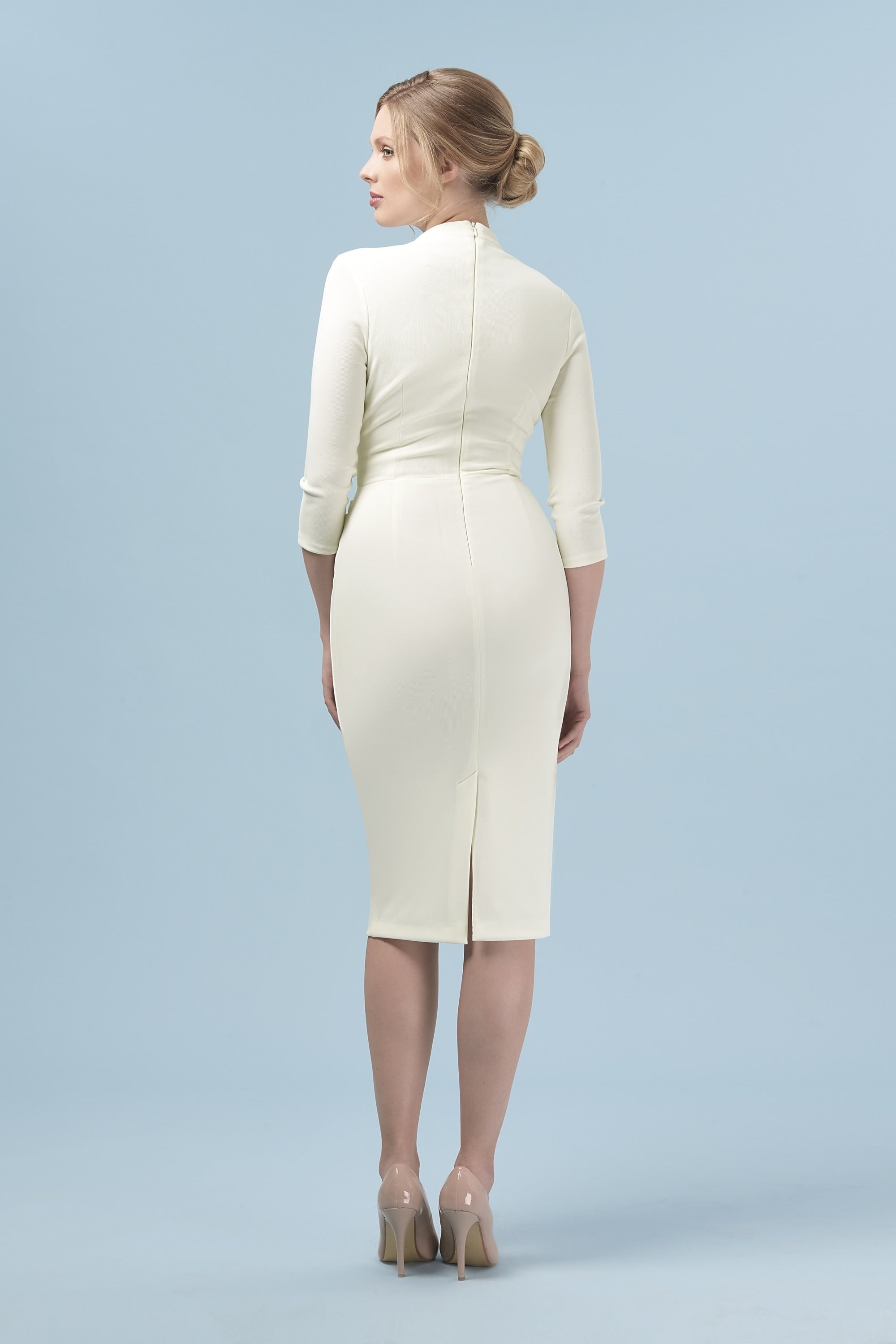 Tegan Wrap Top Pencil Dress