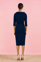 Kennedy Roll Collar Pencil Dress